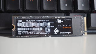 A photo of the WD Black SN850 NVMe SSD.